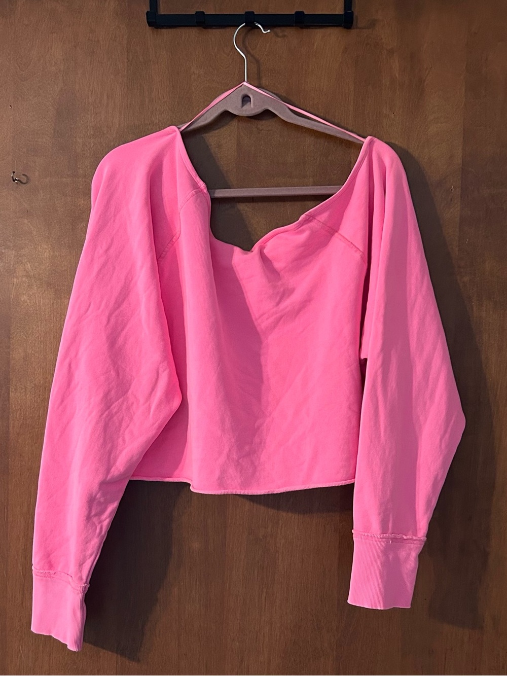 JoyLab Cropped Fit Off-Shoulder Sweatshirt - Picture 7 of 7
